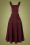 50s Lifes A Peach Pinafore Swing Dress in Aubergine