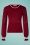Banned 38802 Jumper Red Puff Sleeve 210624 003 W