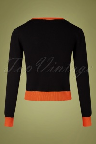 Banned Retro - Pumpkin Spice And All Things Nice Strickjacke in Schwarz 4