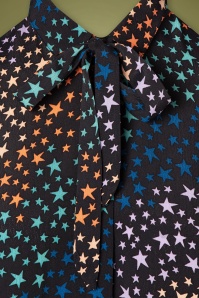 Sugarhill Brighton - Catrina sterren blouse in zwart 3