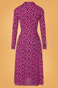 Sugarhill Brighton - Clarissa blouse-jurk in bordeaux 5