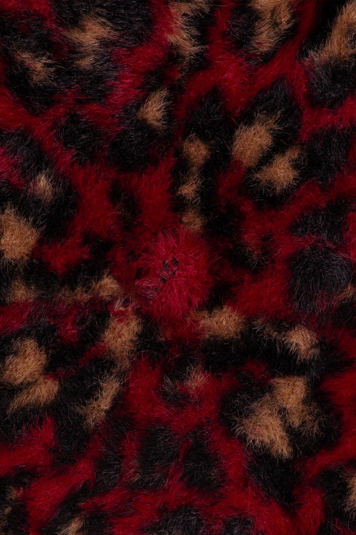 Amici - Verity luipaard baret in rood 3