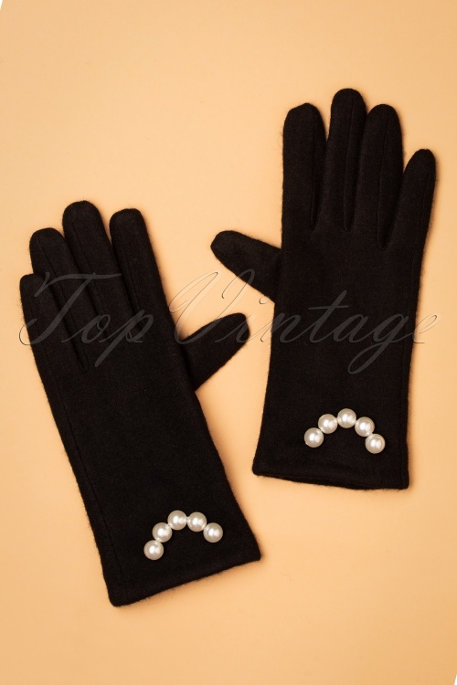 Amici - 50s Ivanna Gloves in Black