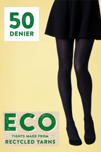 Gipsy - Eco Yarn 50 Denier Panty in Zwart