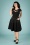 50s Connie Swing Dress in Black