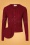 Circus 40s Cable Cardigan in Burgundy
