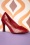 Zapatos de tacón de los años 50 Winter Romance en Borgoña