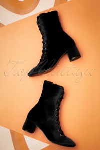 Banned Retro - 60s It Takes Two Ankle Booties in Black 2