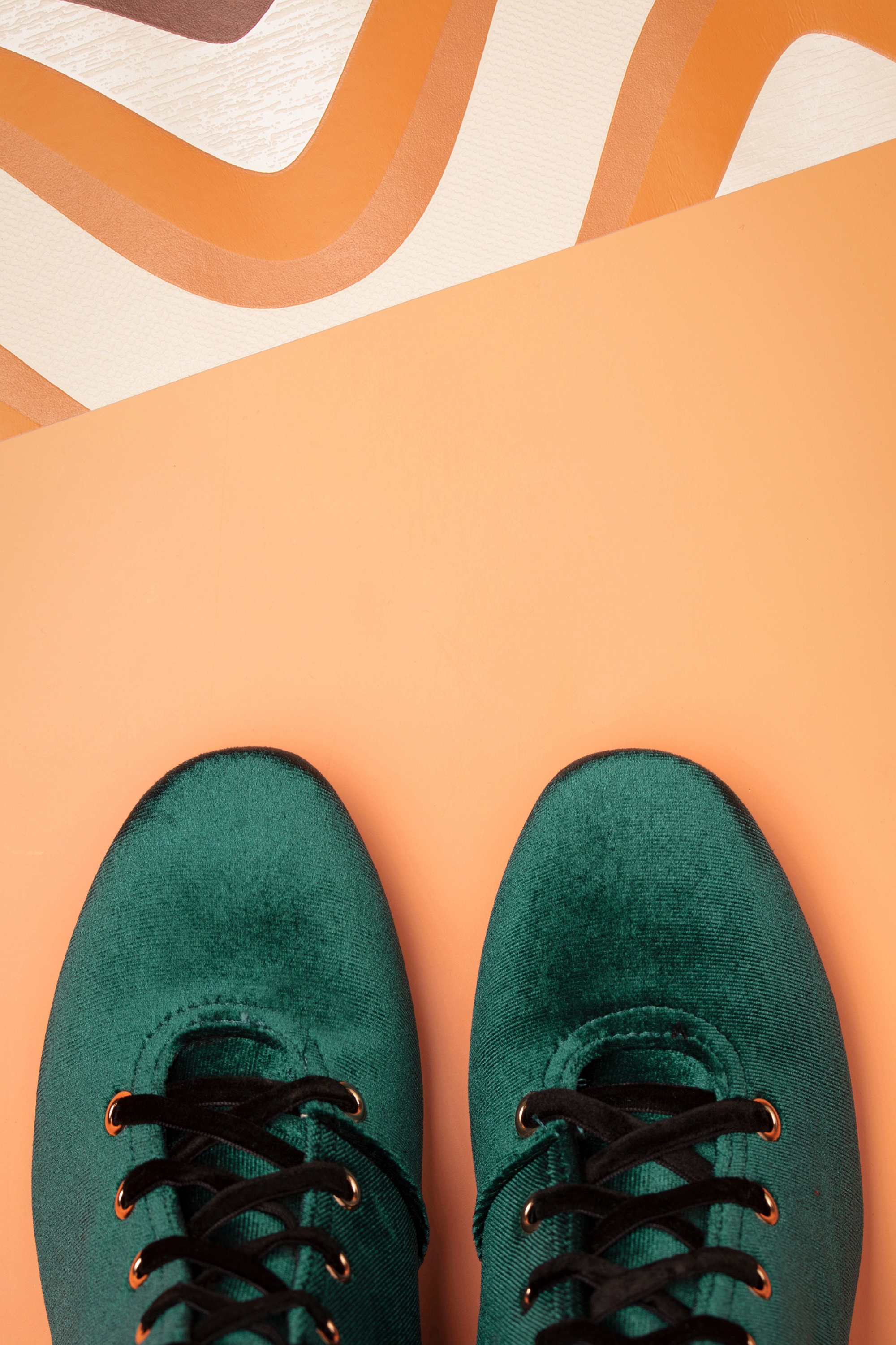 Banned Retro - It Takes Two enkellaarzen in teal 4