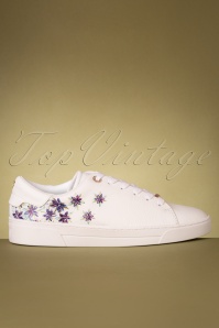 Ted Baker - 50s Keilie Floral Sneakers in Ivory 3