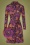 60er Forest Shirt Kleid in Violett