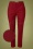 Pantalon Skinny à Carreaux Sybilla Années 50 en Rouge