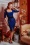 50s Darlene Pencil Dress in Royal Blue