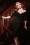 50er Marilyn Bleistift Kleid in Schwarz
