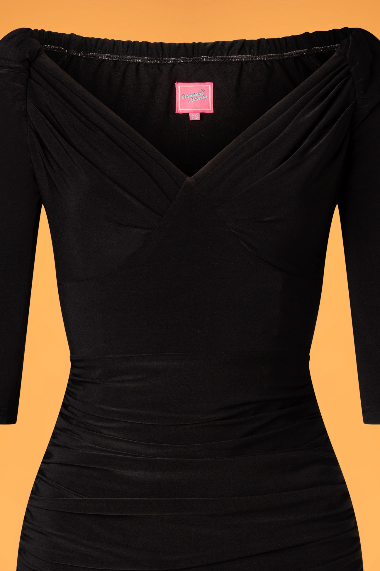 Glamour Bunny - Topvintage exclusive ~  The Marilyn Pencil Dress in Black 6