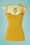 50s Samantha Mesh Top in Mustard