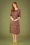 70s Betty Loose Fit Sweeny Dress in Merlot Brown