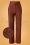 Pantalones de baile Ethel Pintuck de los años 70 en marrón bronce