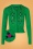 king louie 37952 Cardi roundneck sweater green 210909 001Z