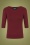 Collectif 39684 Chrissie Plain Knitted Top Burgundy20210914 020LW