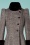 Vixen - 40s Violet Fur Trim Dress Coat in Grey 4