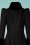 Vixen - 40s Violet Fur Trim Dress Coat in Black 4