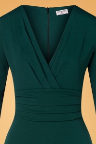 Vintage Chic for Topvintage - 50s Nehla Pencil Dress in Petrol Green 3