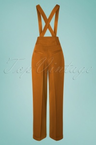 Banned Retro - 40s Her Favourite Trousers in Tan 3