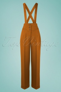 Banned Retro - 40s Her Favourite Trousers in Tan