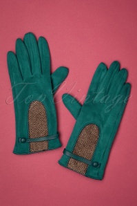 Powder - Genevieve handschoenen in blauwgroen