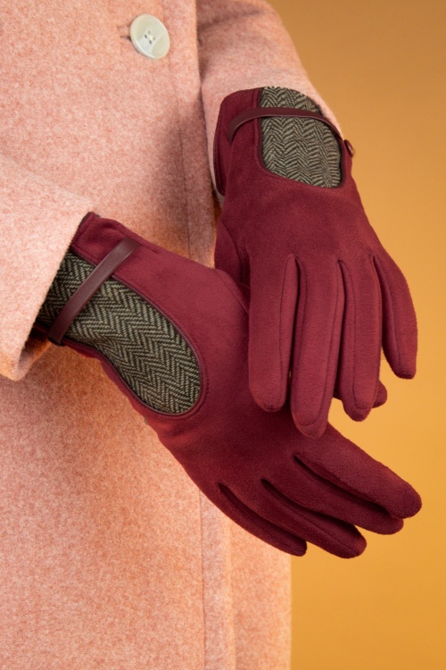 Powder - 40s Genevieve Gloves in Berry
