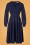 Vintage chic 39424 Dress Navy blue 210922 001W