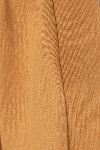 Mak Sweater - 50s Oda Open Front Cardigan in Camel 3