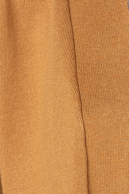 Mak Sweater - 50s Oda Open Front Cardigan in Camel 3