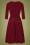 Vintage Chic 39956 Nena Swing Dress Wine Red 211003 003W
