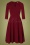 50er Nena Swing Kleid in Wein Rot