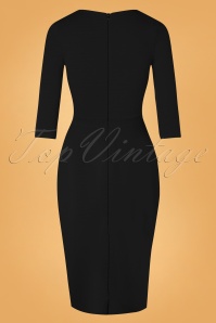 Vintage Chic for Topvintage - 50s Nena Pencil Dress in Black 2