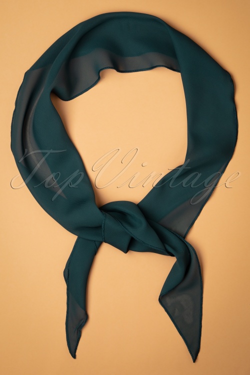 ZaZoo - Chiffon sjaal in groenblauw