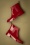 Botas de los años 60 con lóbulos en rojo escarlata
