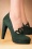 Topvintage Boutique Collection - 20s Mae Art Deco Platform Pumps in Hunter Green 3