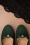 Topvintage Boutique Collection - 20s Mae Art Deco Platform Pumps in Hunter Green 4