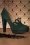 Topvintage Boutique Collection - Mae Art Deco platformpumps in Hunter groen