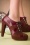 Topvintage Boutique 39645 Brown Red 20s Pumps Heels Shoes 09202021 000012
