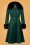 50s Elana Coat in Dark Green