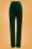 Vintage Chic for TopVintage 70s Veronic Velvet Trousers in Bottle Green