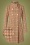 60s Zera Houndstooth Coat in Sand and Brown