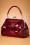 50s Hollywood Glam Handbag in Burgundy