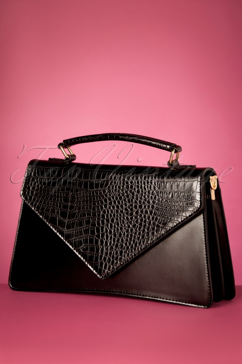 Banned Retro - 50s Gemma Handbag in Black