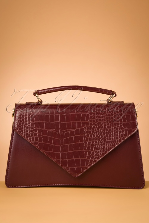 Banned Retro - 50s Gemma Handbag in Brown 3