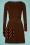 60s Mod A Lula Dress in Brown Zig Zag